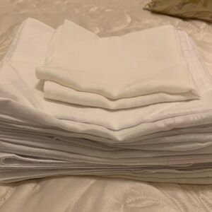 Vintage Classic White Pocket Squares